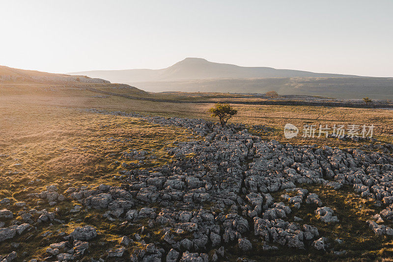 英国，英格兰，约克郡山谷，Twistleton Scars